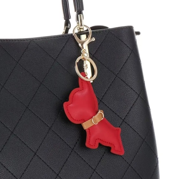 NEW Frenchie Keychain with Gold Accents - Picture 2 of 4